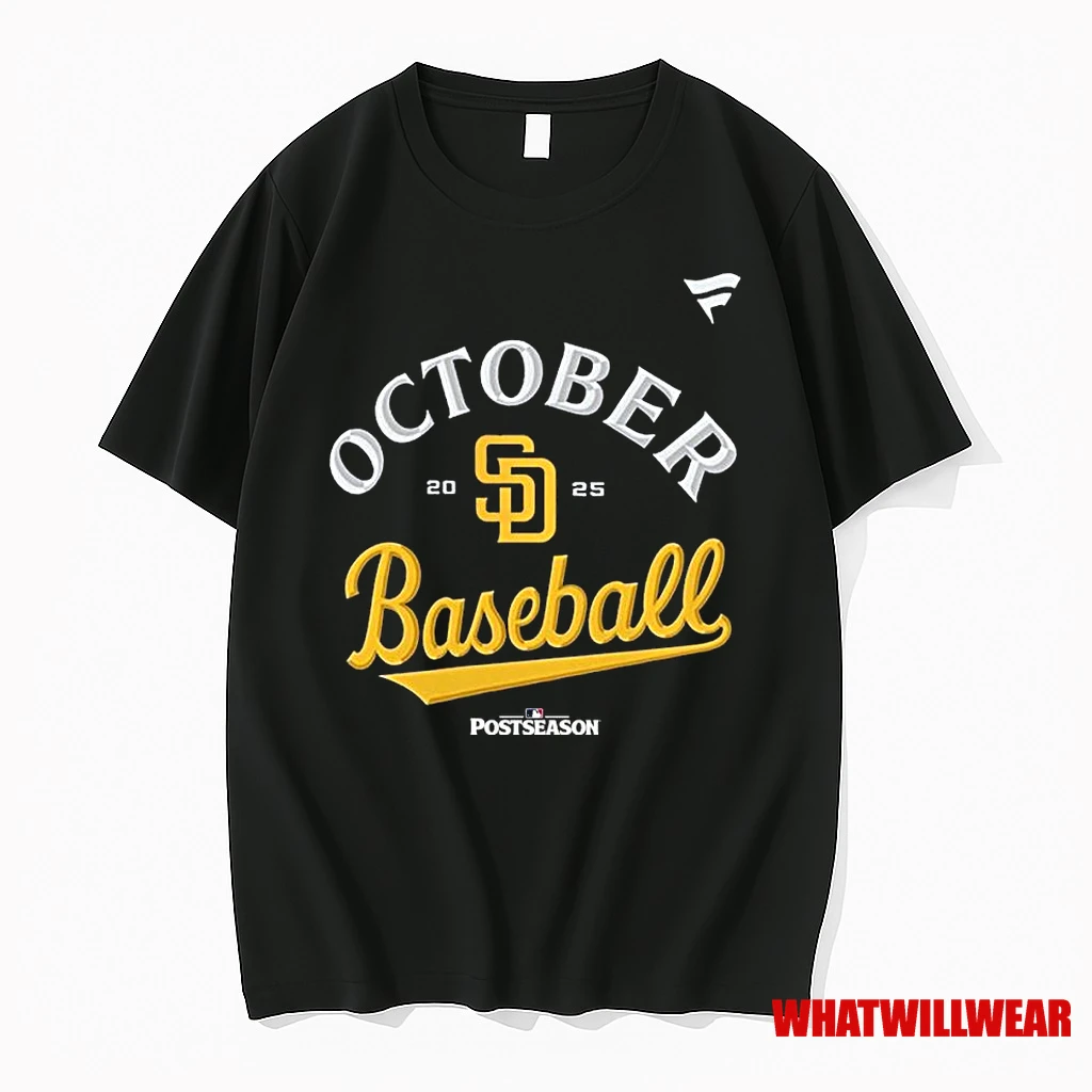 Mlb Postseason 2025 San Diego Padres October Baseball Shirts