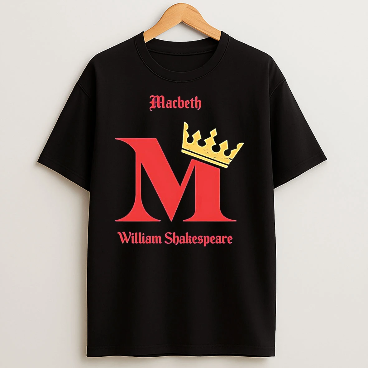 Macbeth Monogram Insignia William Shakespeare T Shirts
