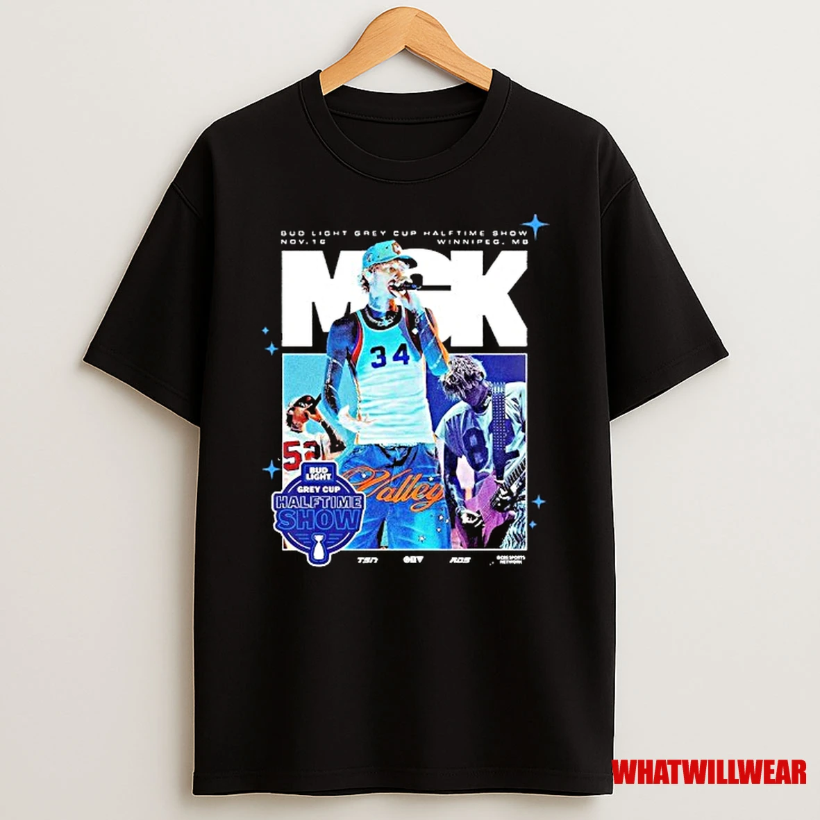 Machine Gun Kelly Mgk Headline The 112th Grey Cup Halftime Show In Winnipeg On November 16 2025 Shirts