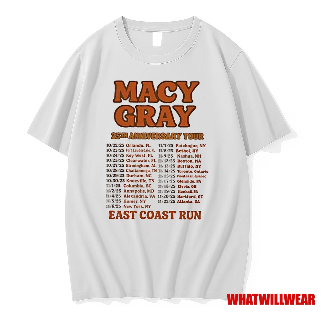 Macy Gray East Coast Run 25th Anniversary Tour 2025 Dates List For October And November Shirts