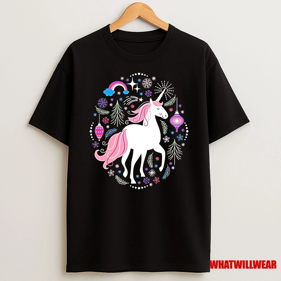 Magical Unicorn Winter Wonderland Christmas Shirts