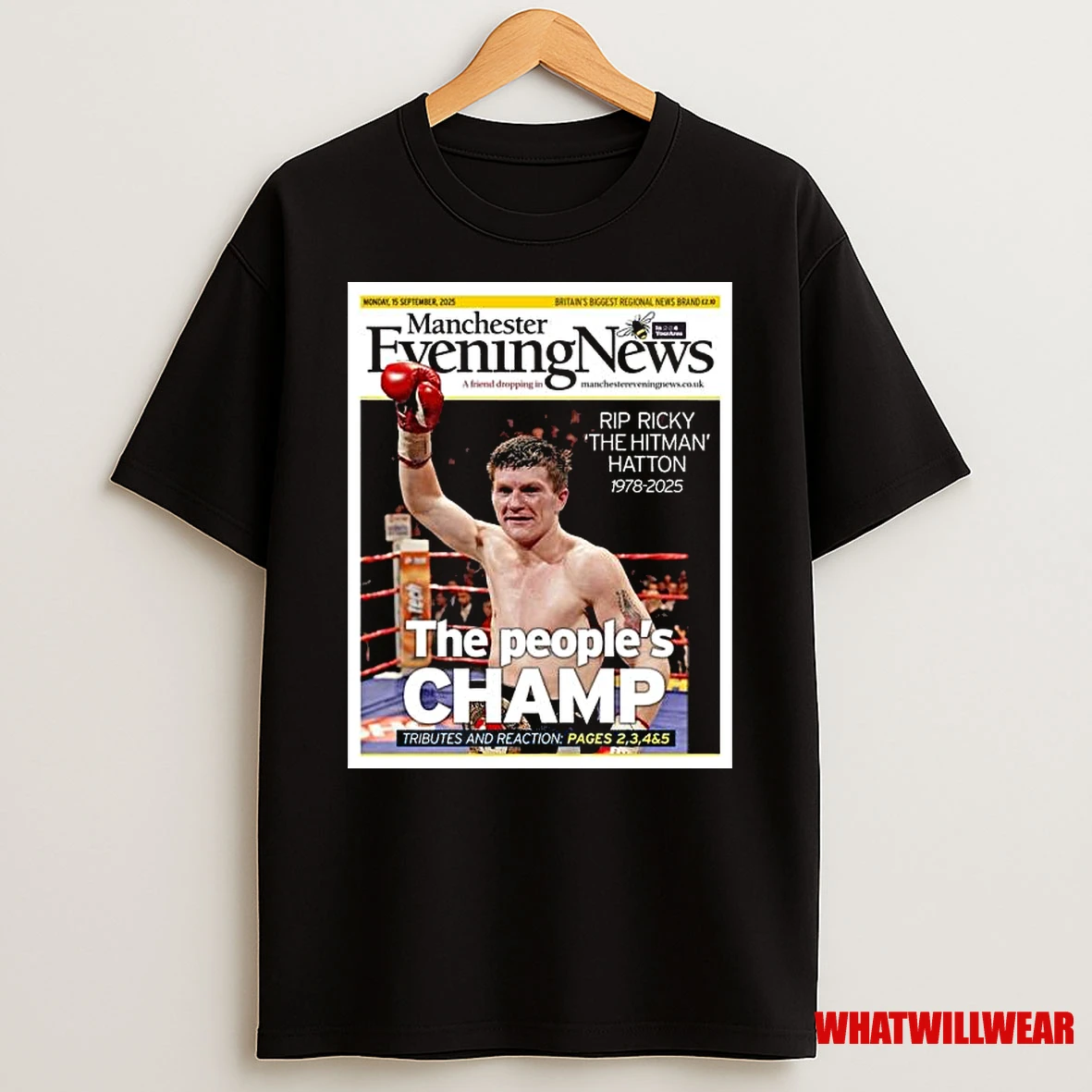 Manchester News Ricky Hatton The Peoples Champ Shirts