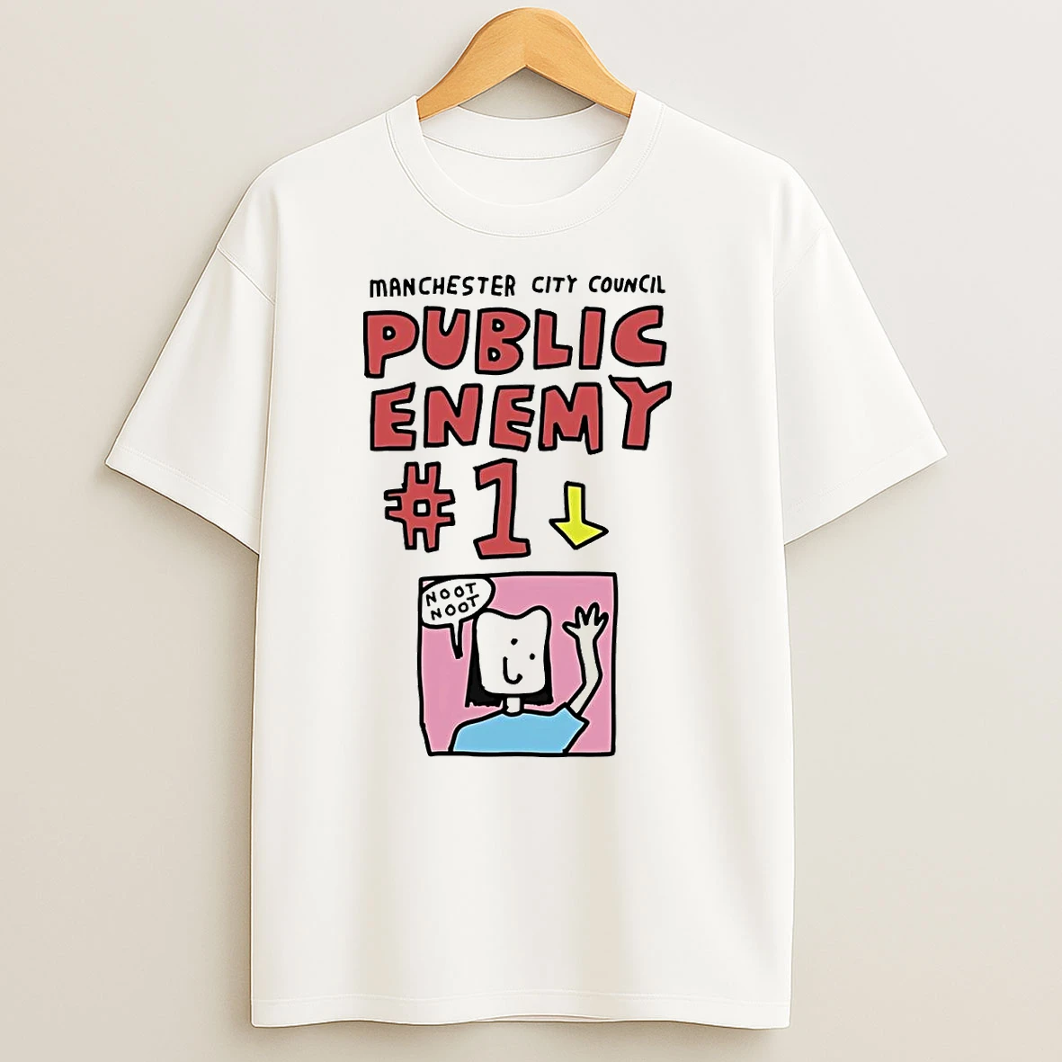 Manchester City Council Public Enemy Number One T Shirts