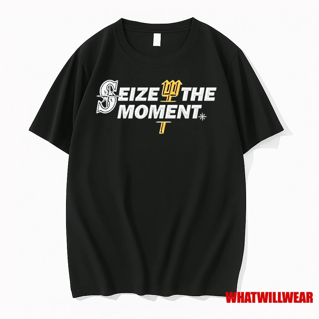Mariners Seize The Moment Special Black Shirts