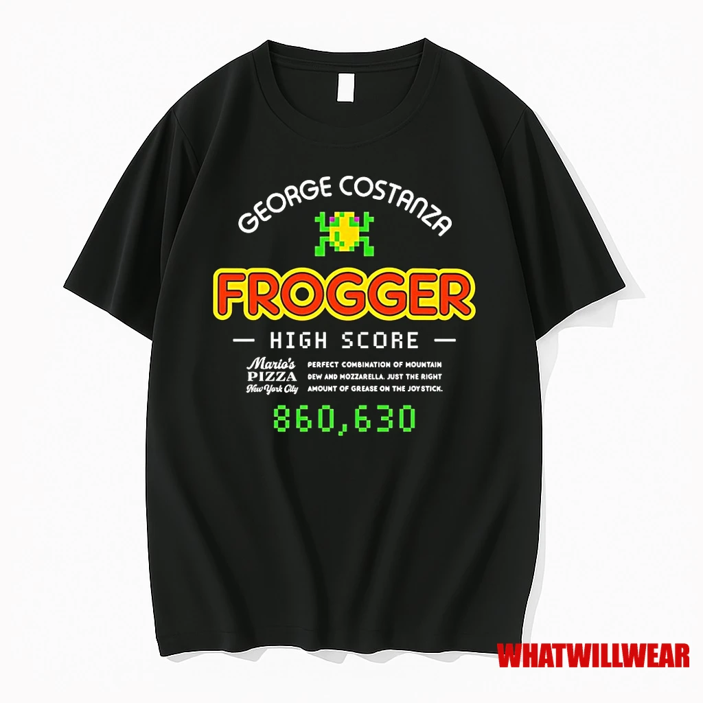 Marios Pizza George Costanza Frogger High Score Shirts