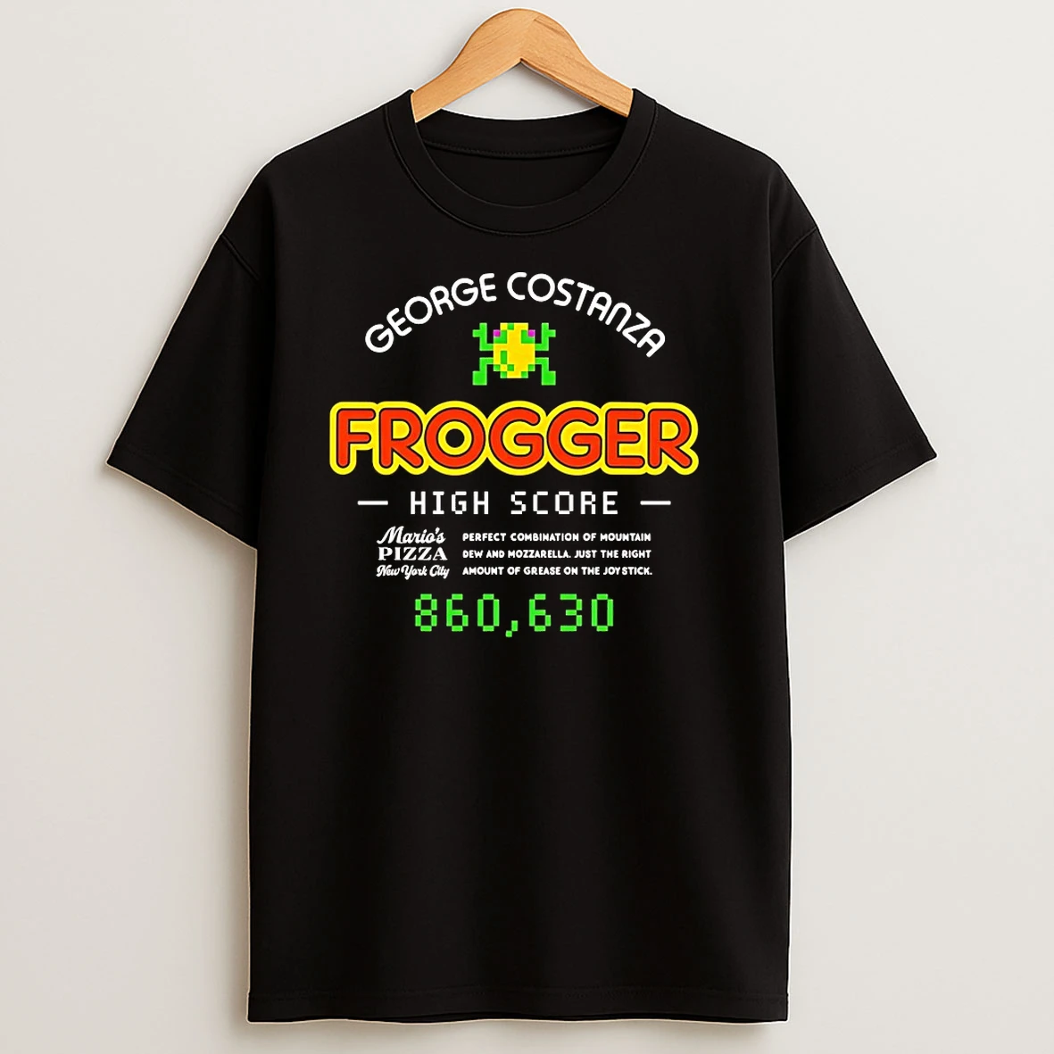 Marios Pizza George Costanza Frogger High Score T Shirts