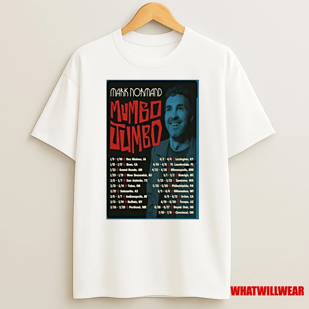 Mark Normand Mumbo Jumbo Tour 2026 Shirts