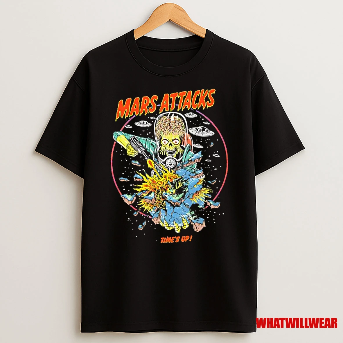 Mars Attacks Chronicles Times Up Graphic Shirts