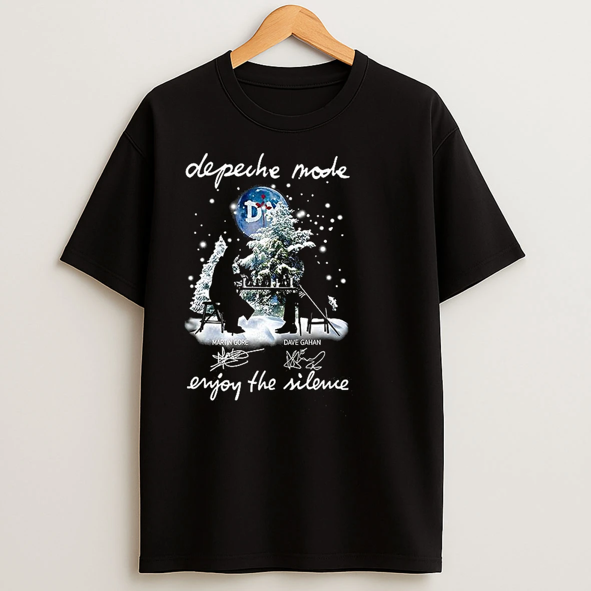 Martin And Dave Playing Chess Depeche Enjoy The Silence Signature Christmas T Shirts