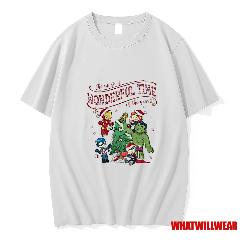 Marvel Avengers Group The Most Wonderful Time Of The Year Christmas Shirts