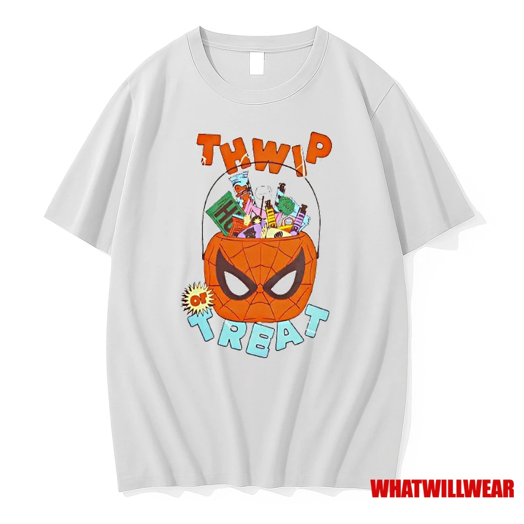 Marvel Spider Man Thwip Or Treat Girls Halloween Shirts