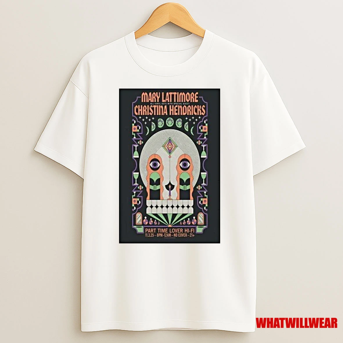 Mary Lattimore And Christina Hendricks Nov 3 2025 Part Time Lover Hi Fi Show Shirts
