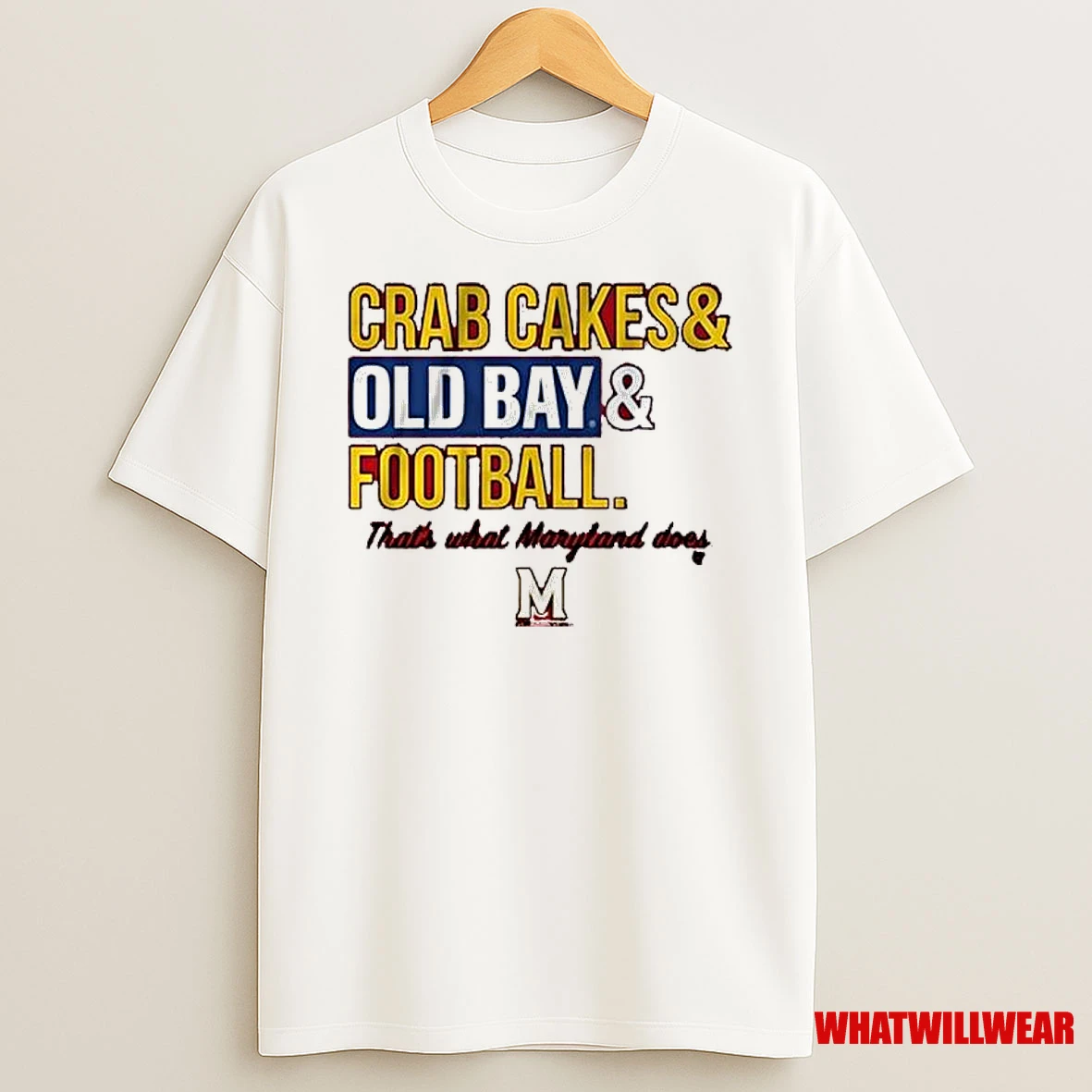 Maryland Terrapins Crab Cakes And Old Bay Football Shirts