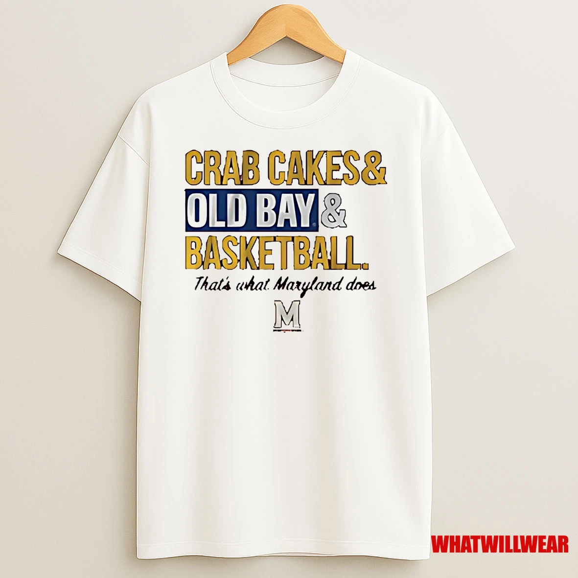 Maryland Terrapins Crab Cakes Old Bay Basketball Shirts