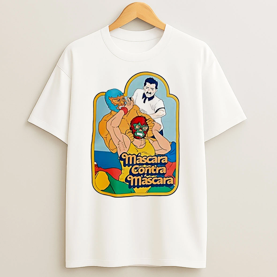 Mascara Contra Mascara Lucha Libre Graphic T Shirts