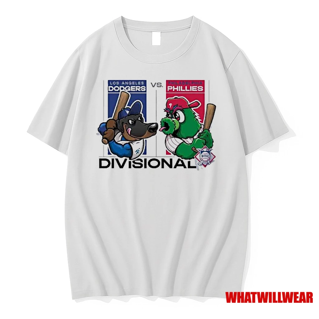 Mascot Dodgers Vs Phillies 2025 Nlds Matchup Shirts