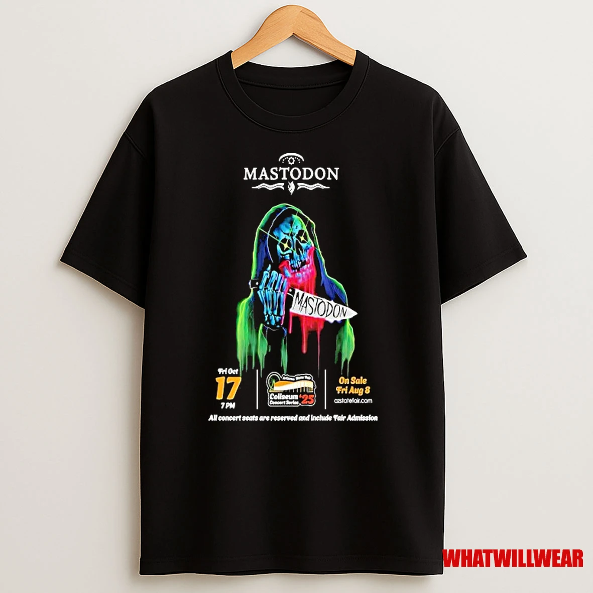 Mastodon The Arizona State Fairgrounds 2025 Tour Shirts