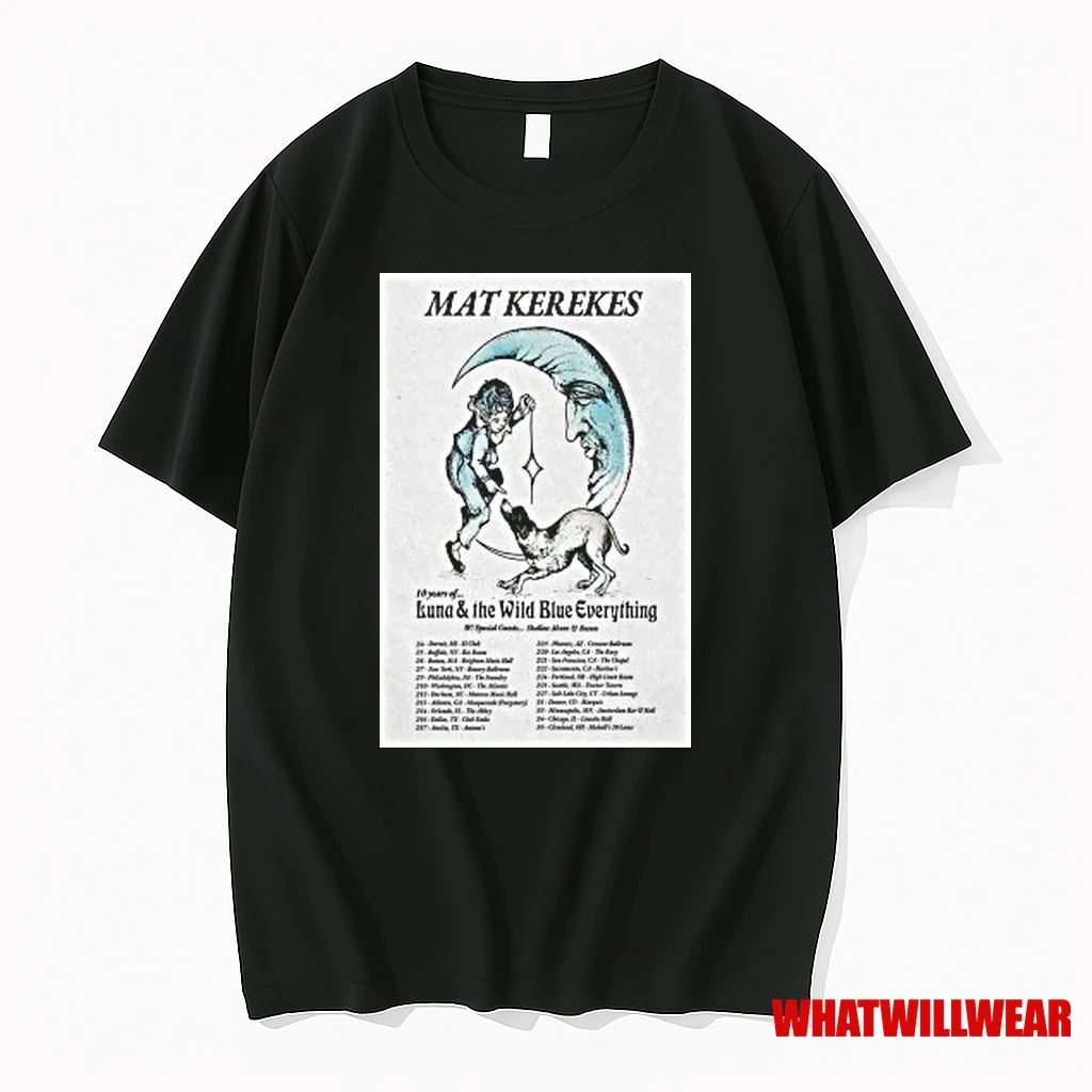 Mat Kerekes 10 Years Of Luna And The Wild Blue Everything Tour 2026 Shirts