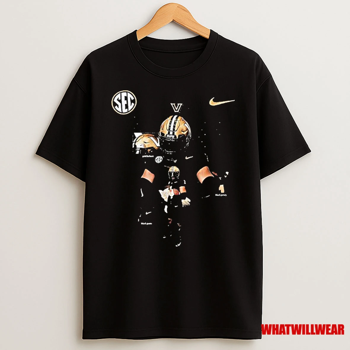 Matchup Vanderbilt Commodores Vs Lsu Tigers For Nfl Game 07 Uniform On October 17 2025 Sec Nike Shirts