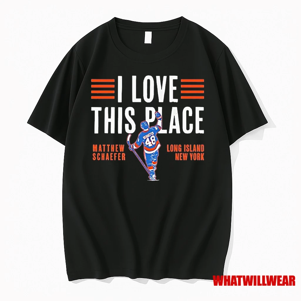 Matthew Schaefer New York Islanders I Love This Place Shirts