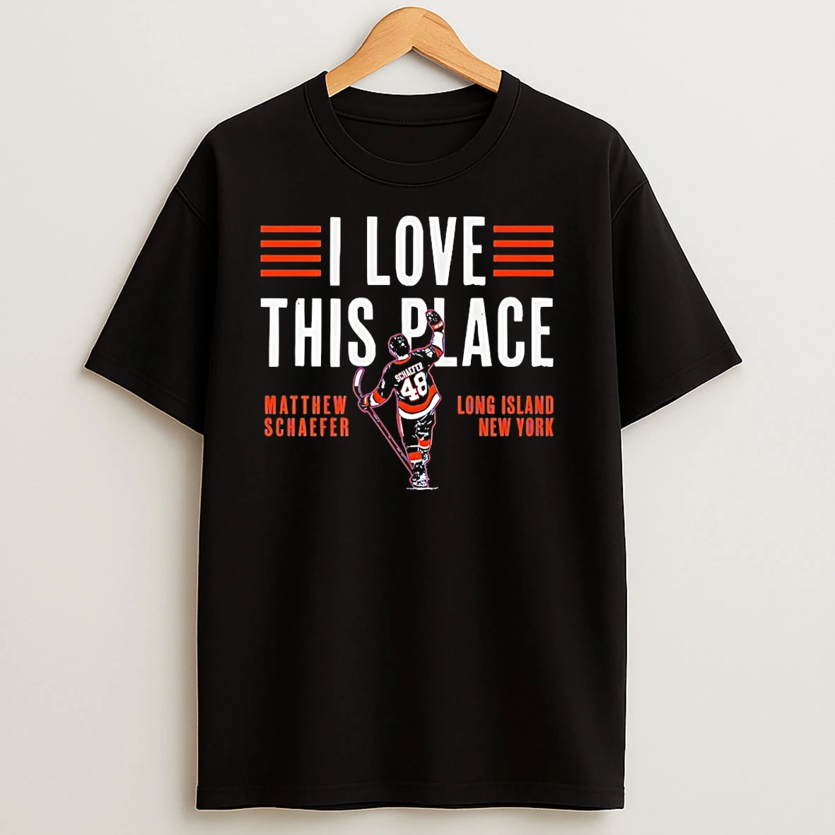 Matthew Schaefer New York Islanders I Love This Place T Shirts