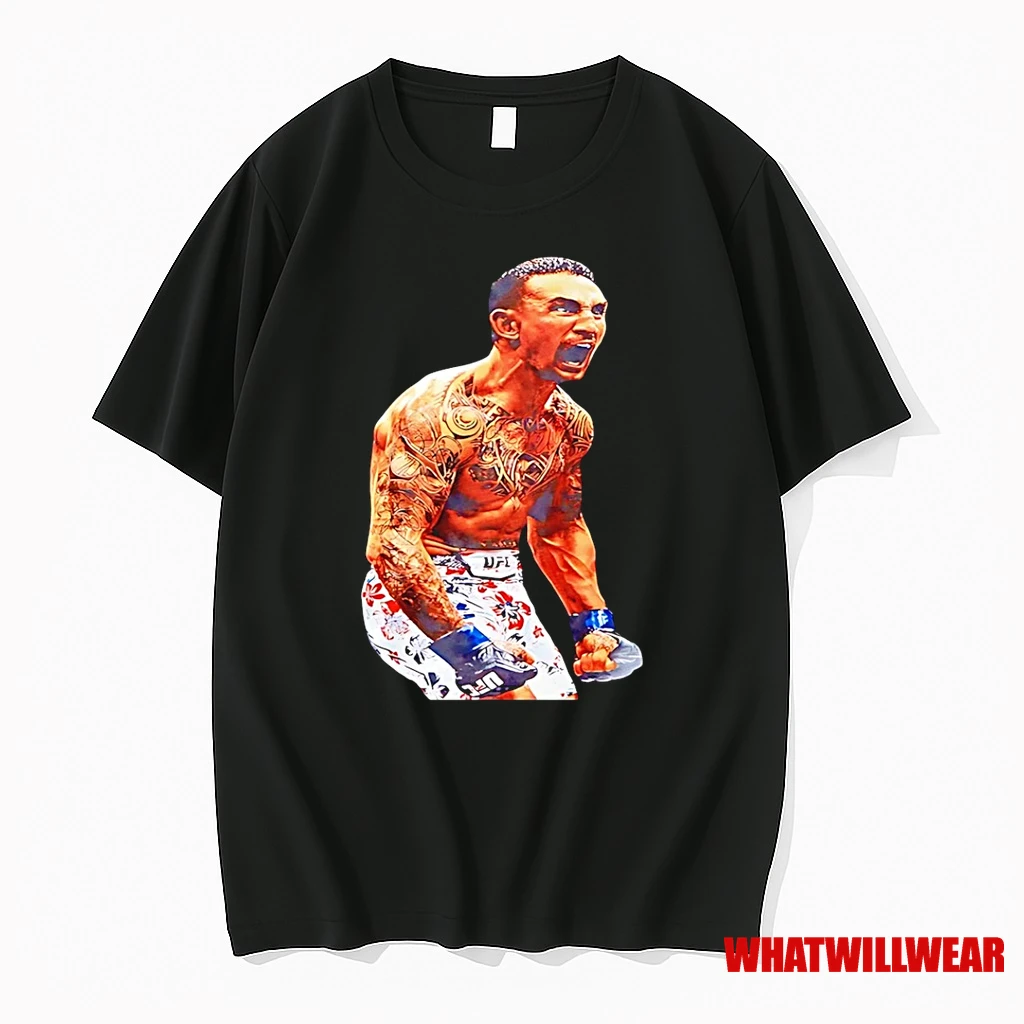 Max Holloway Wearing Max Holloway Scream Ufc Shirts