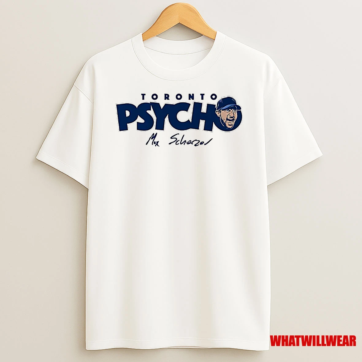 Max Scherzer Toronto Psycho Head Signature Shirts