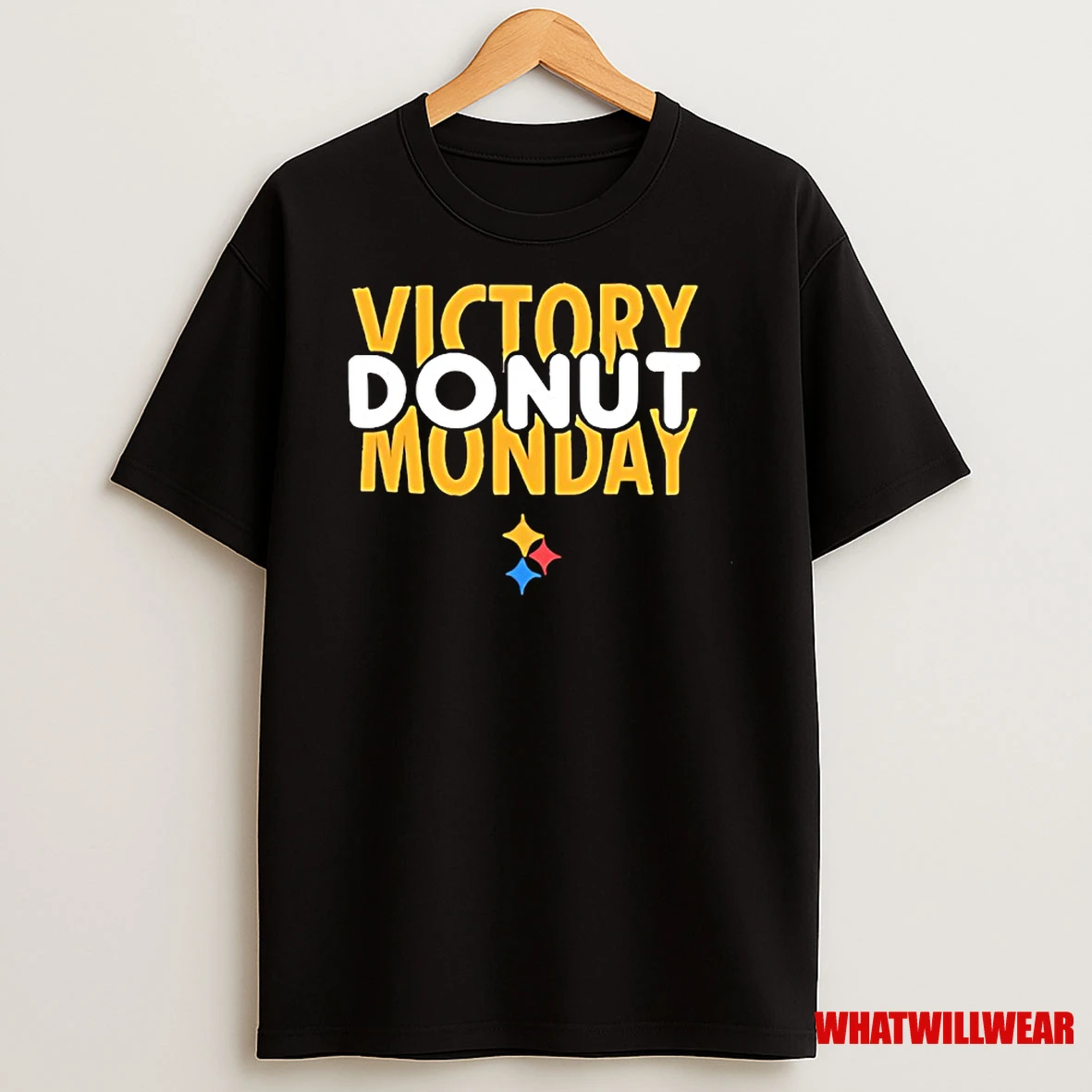 Max Starks Pittsburgh Steelers Victory Donut Monday Shirts