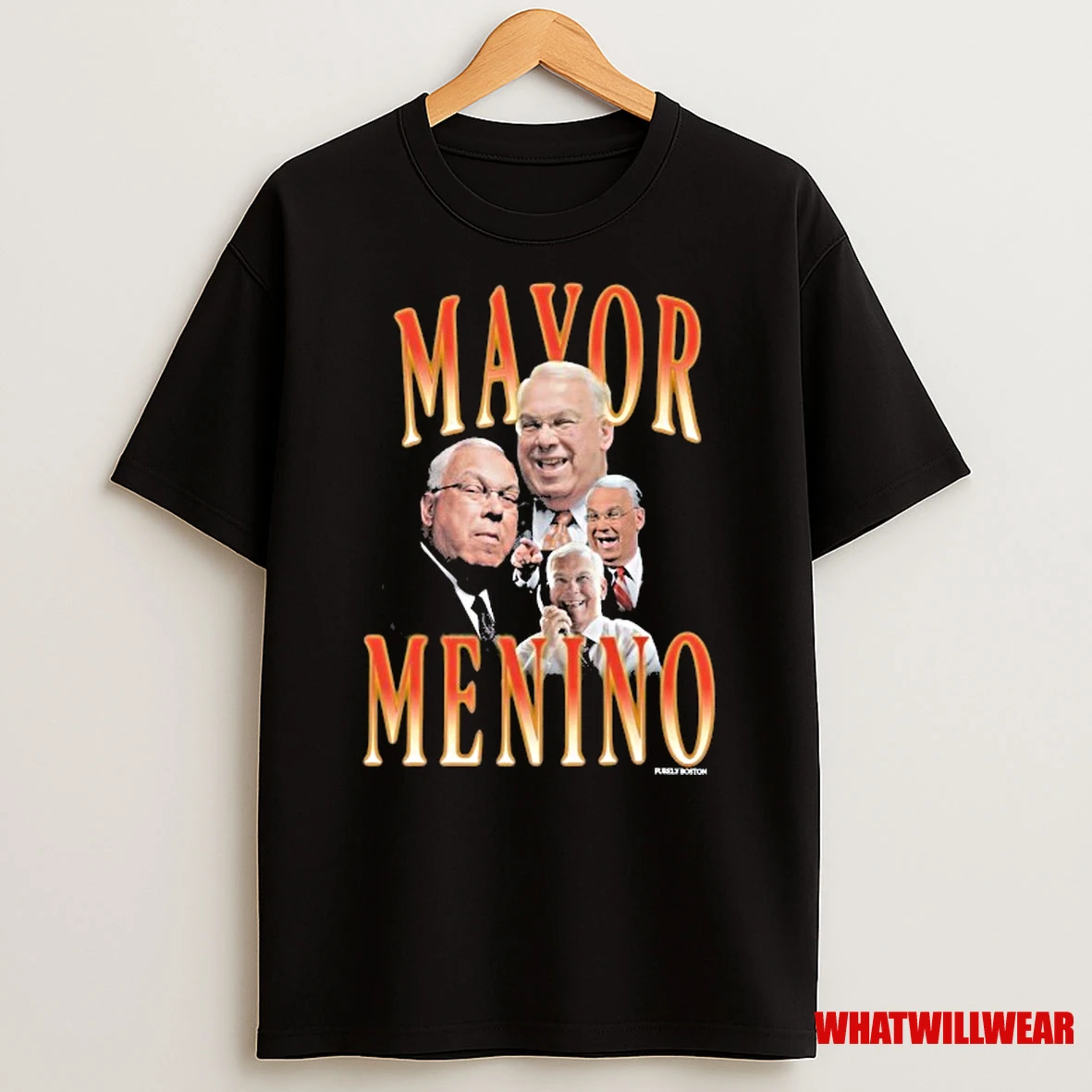 Mayor Menino Purely Boston Vintage Shirts