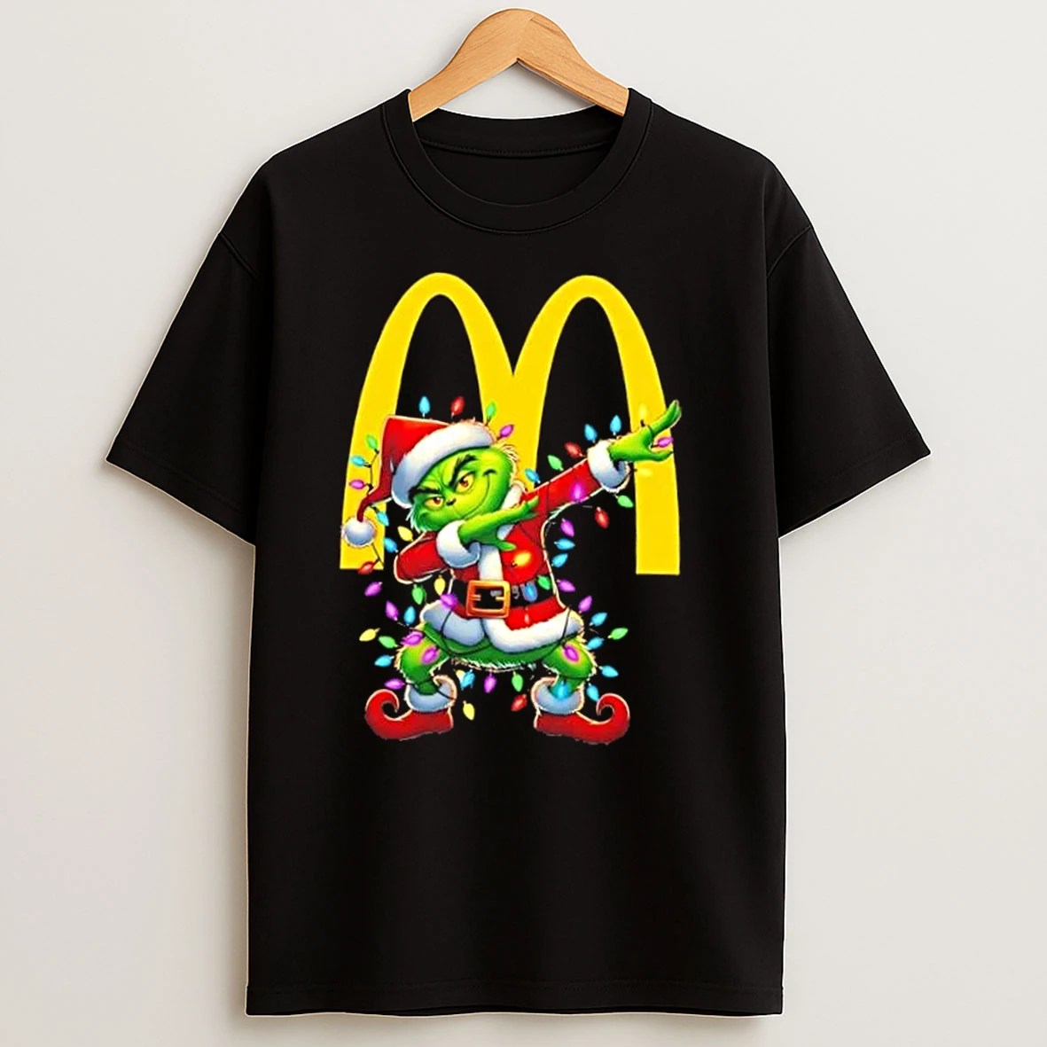 Mcdonalds Grinch Dabbing Merry Christmas T Shirts