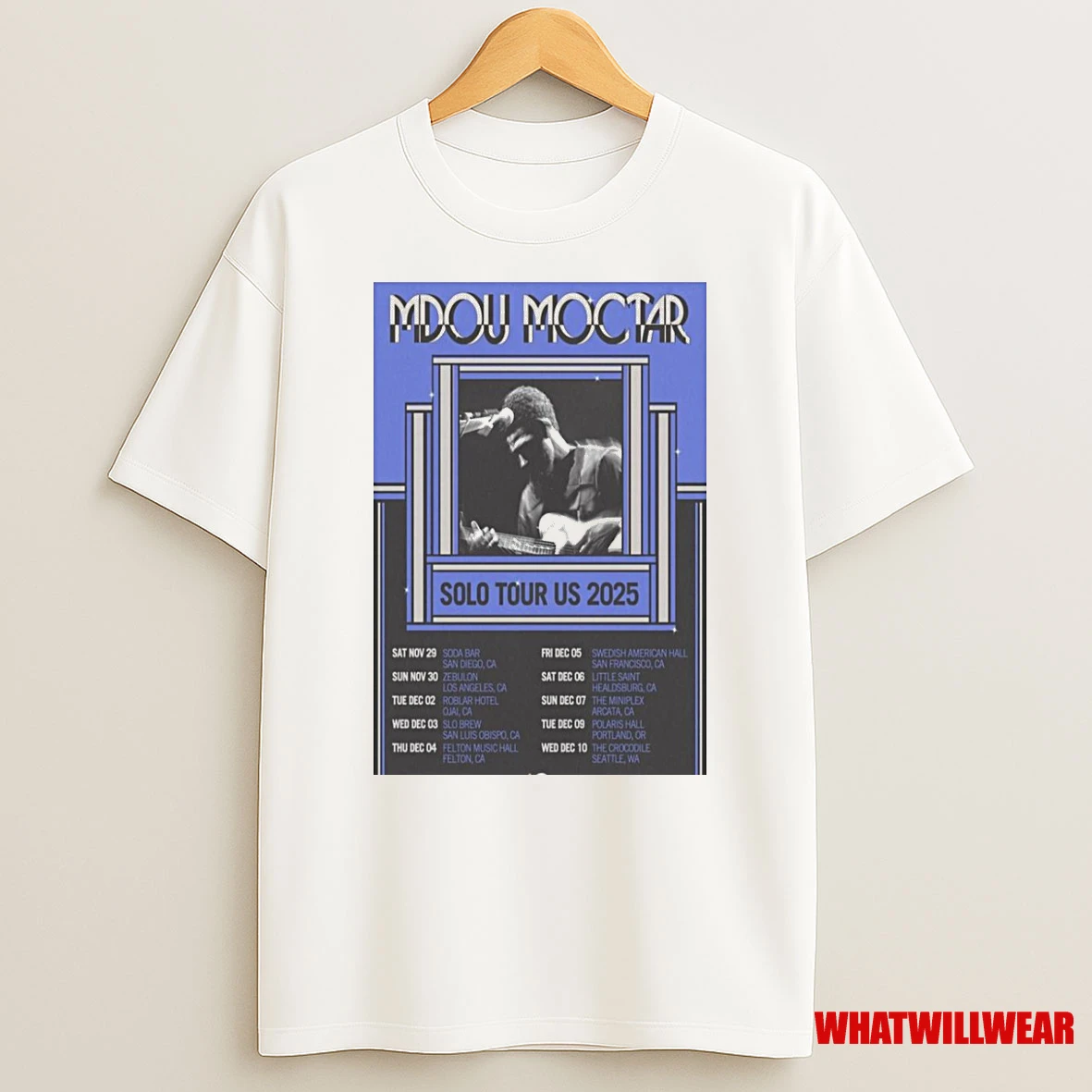 Mdou Moctar Solo Tour Us 2025 Shirts