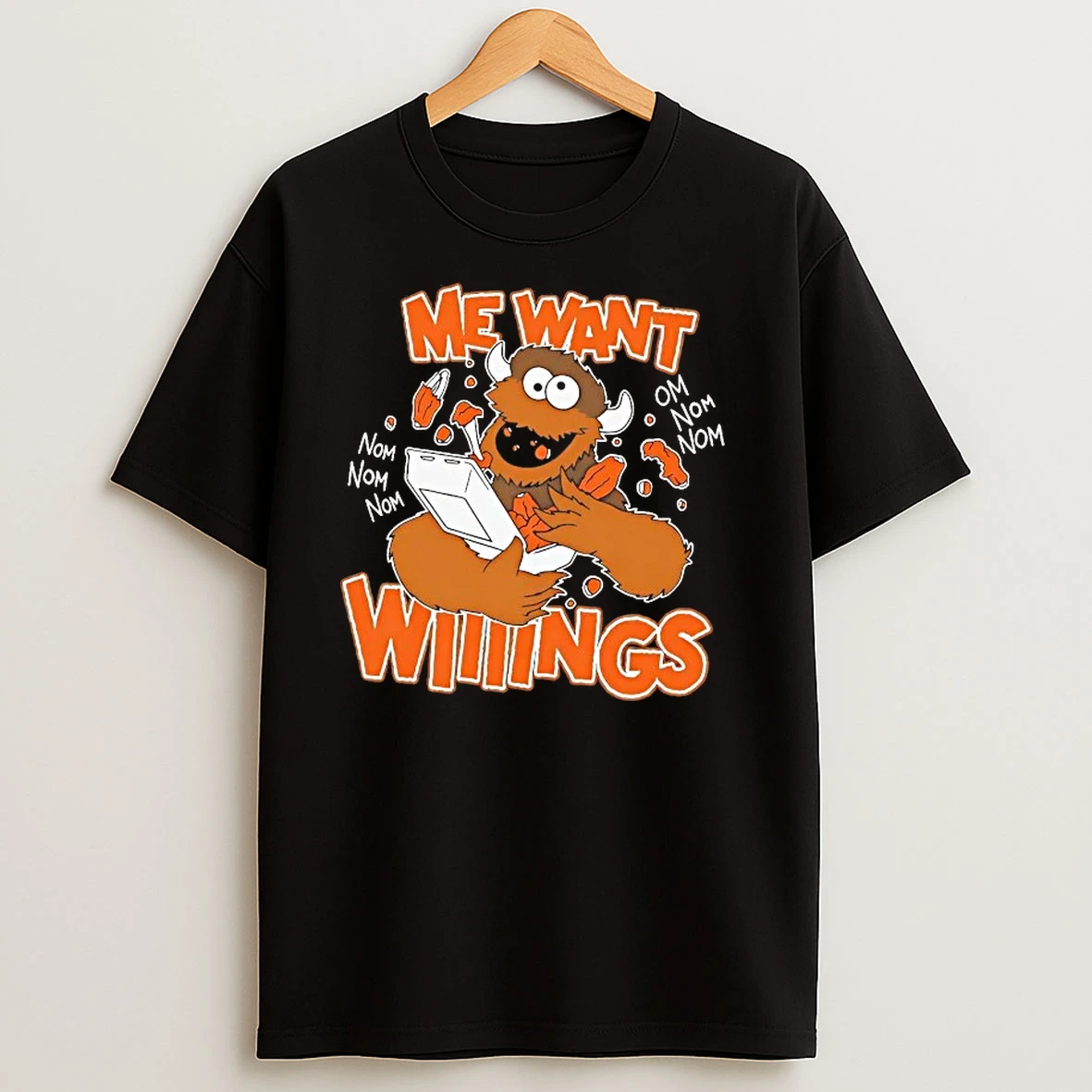 Me Want Wing Buffalo Monster Eating T Shirts