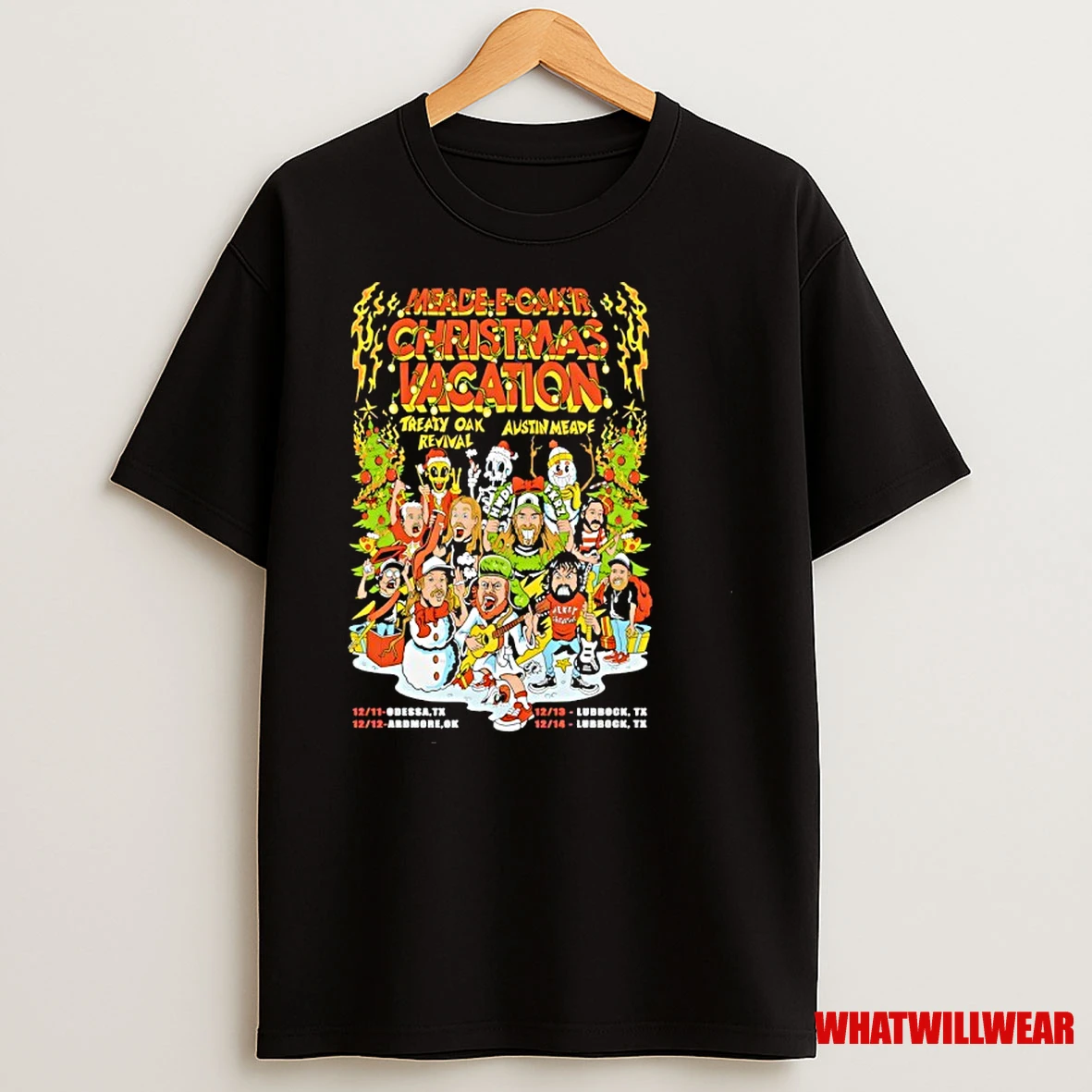 Meade E Oakr Christmas Vacation Dec 12 2025 Ardmore Ok Treaty Oak Revival Shirts
