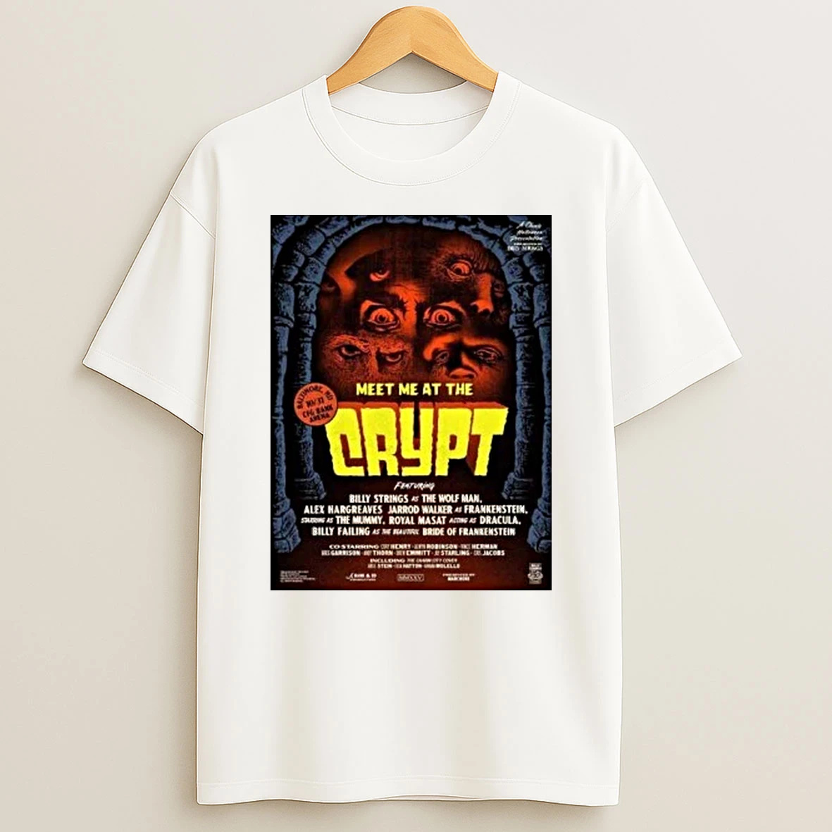 Meet Me At The Crypt 2025 Halloween Lineup Shirts
