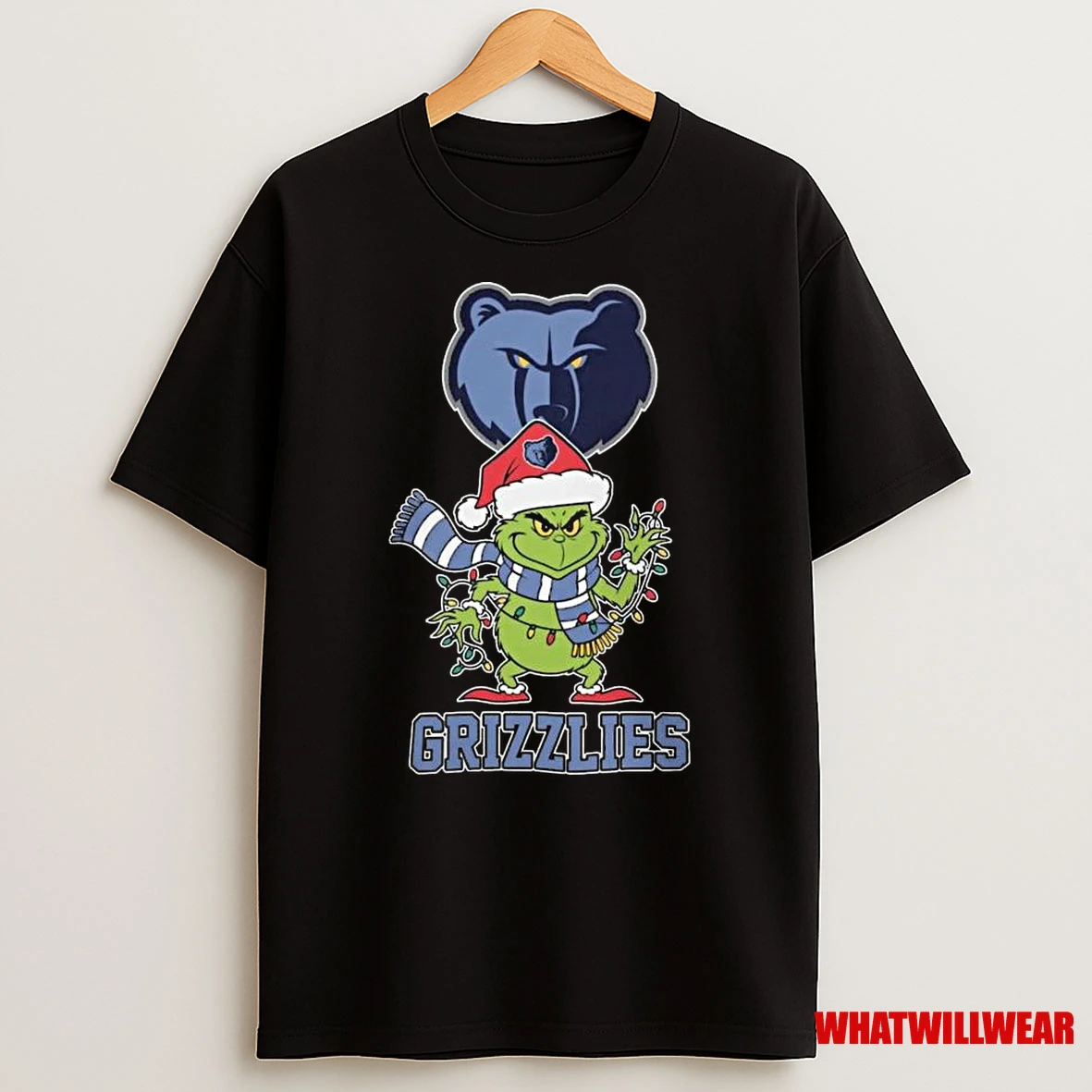 Memphis Grizzlies X Grinch Santa Lights Christmas 2025 Shirts