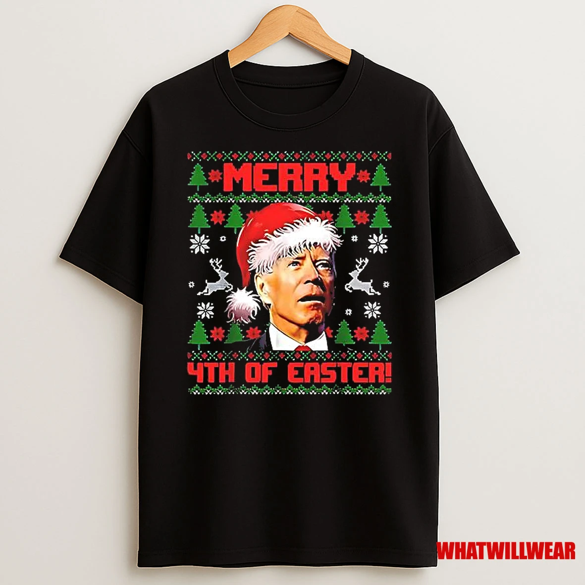 Merry 4th Of Easter Joe Biden Christmas Ugly 2025 Shirts