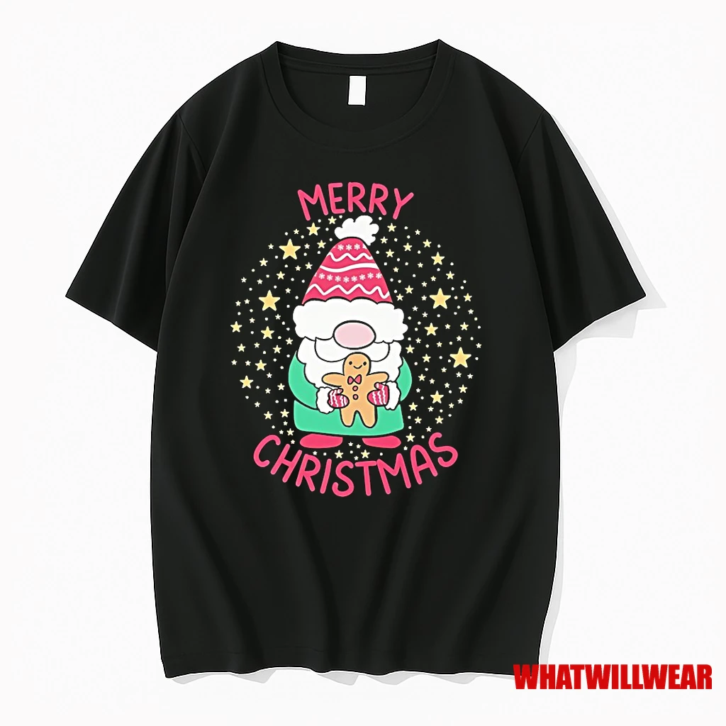 Merry Christmas Gnome Gingerbread Cookie Cute Shirts