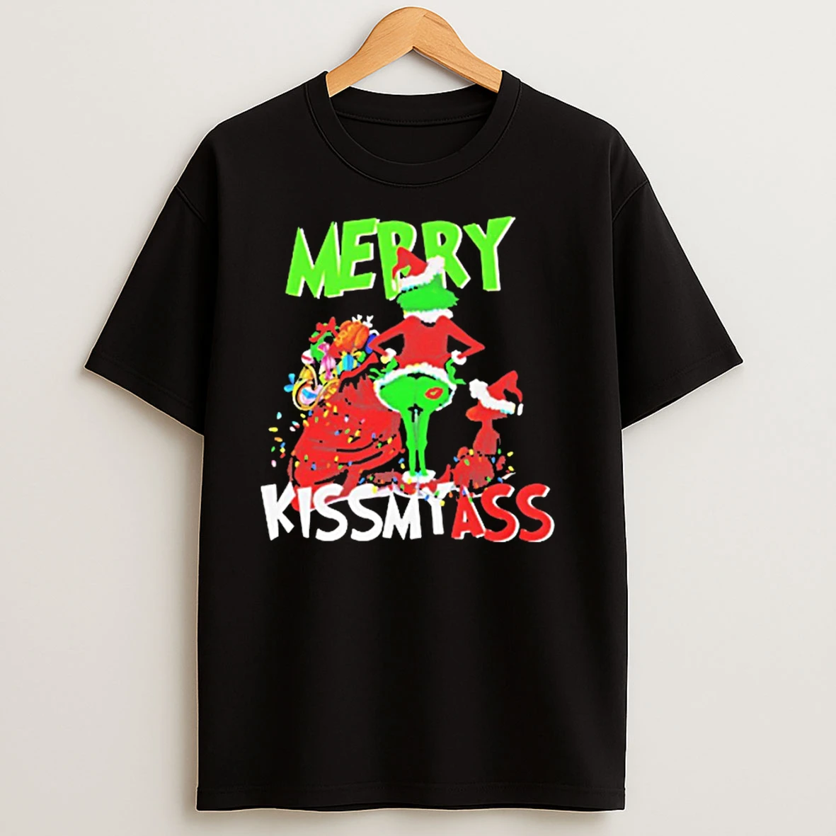 Merry Kissmyass Grinch Christmas Meme T Shirts