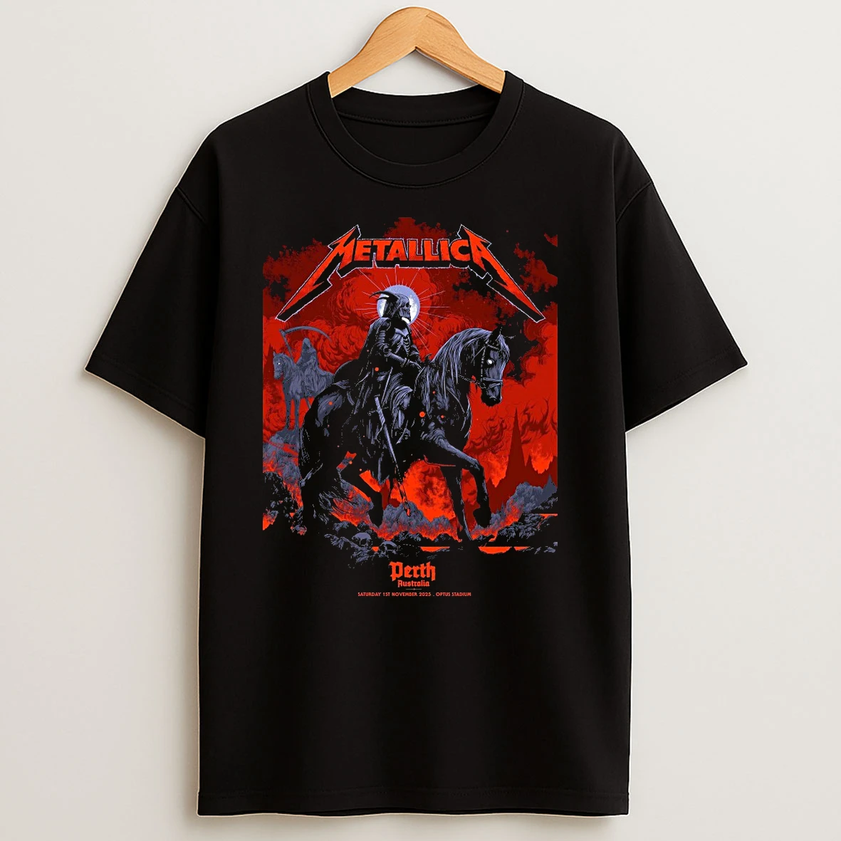 Metallica November 01 2025 Perth Australia Optus Stadium T Shirts