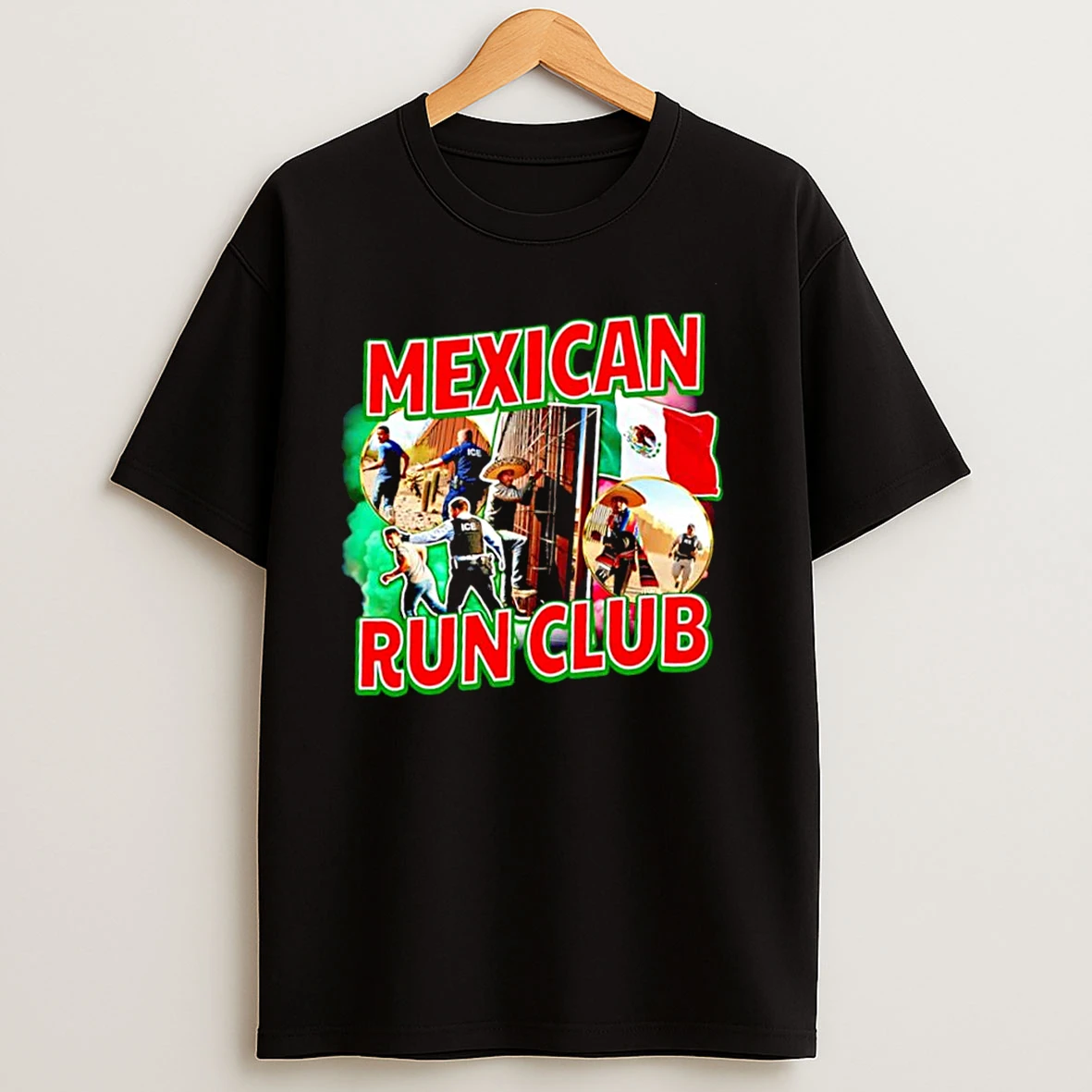 Mexican Run Club U S Immigration And Customs Enforcement Ice Graphic T Shirts