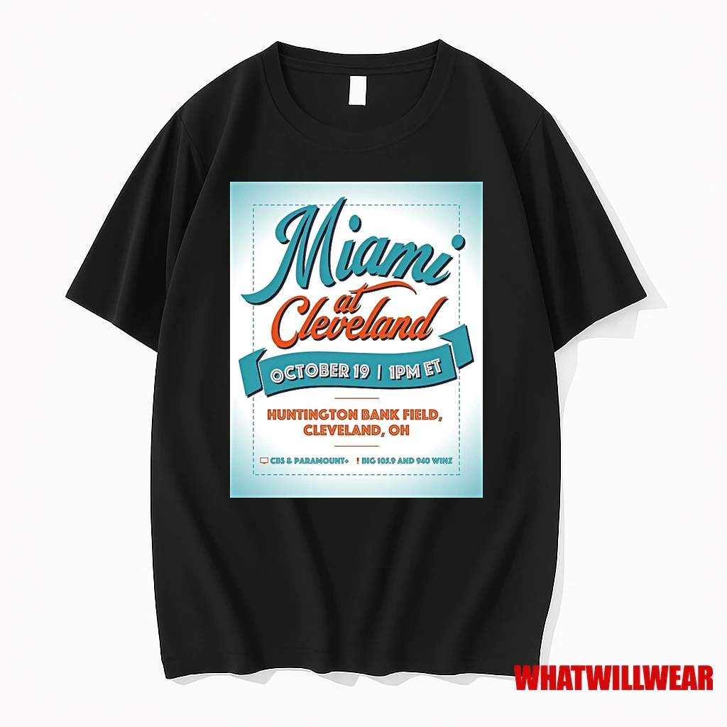 Miami At Cleveland October 19 2025 Huntington Bank Field Cleveland Oh Shirts