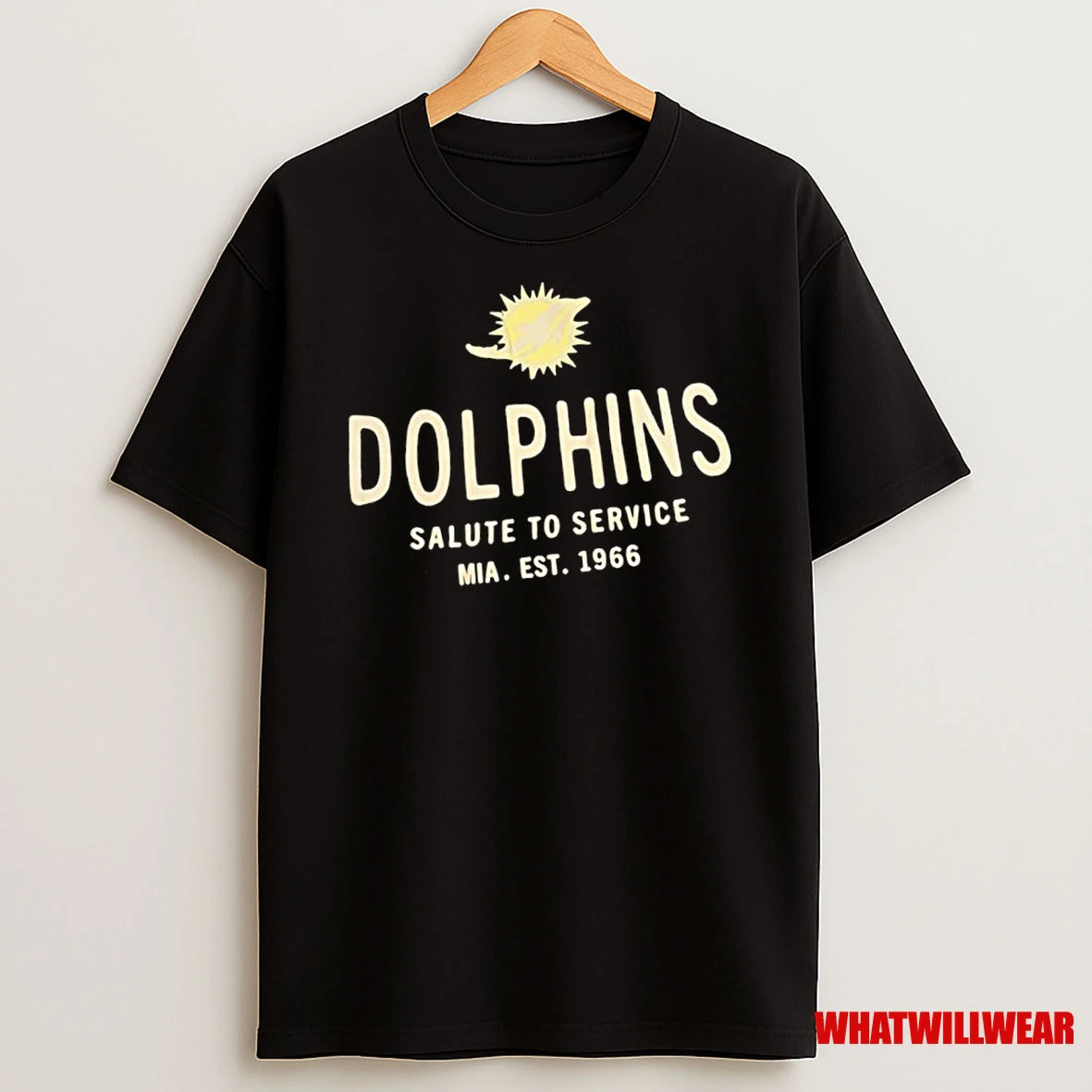 Miami Dolphins Salute To Service Mia Est 1966 Logo Shirts