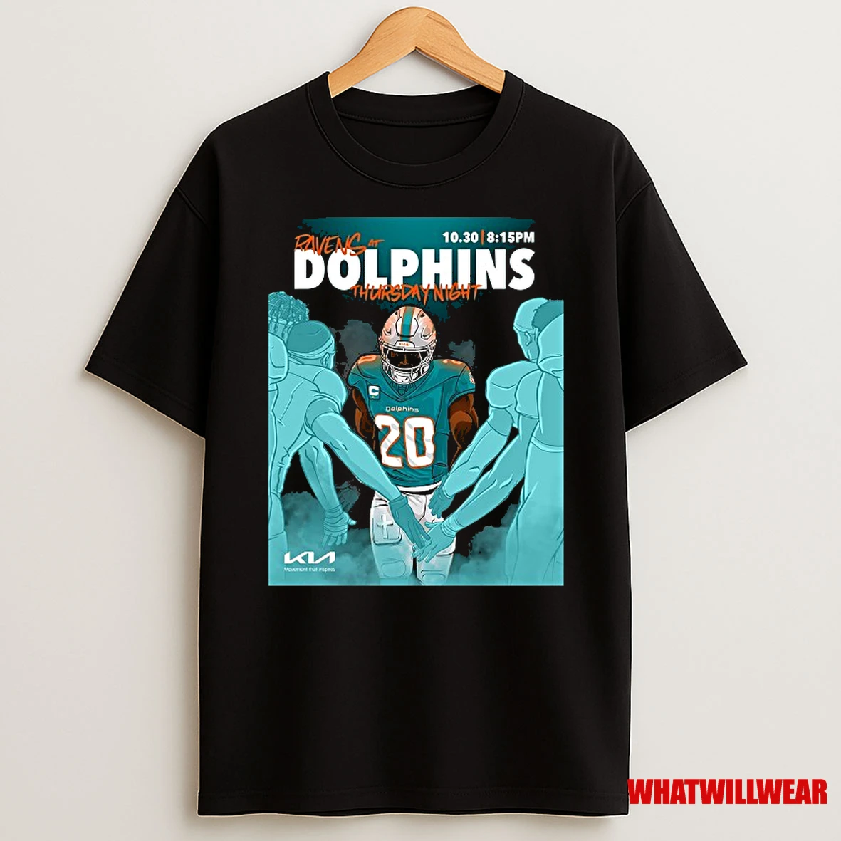 Miami Dolphins Vs Baltimore Ravens Matchup Game Day Nfl 2025 Shirts