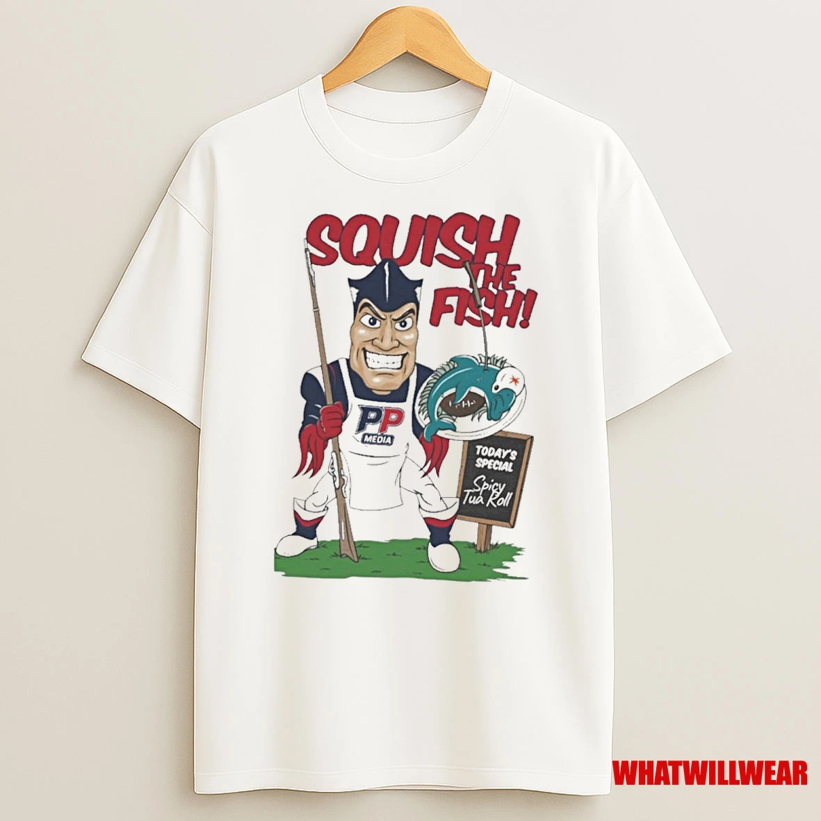 Miami Dolphins Vs New England Patriots Suck Squish The Fish Todays Special Spicy Tua Roll Shirts