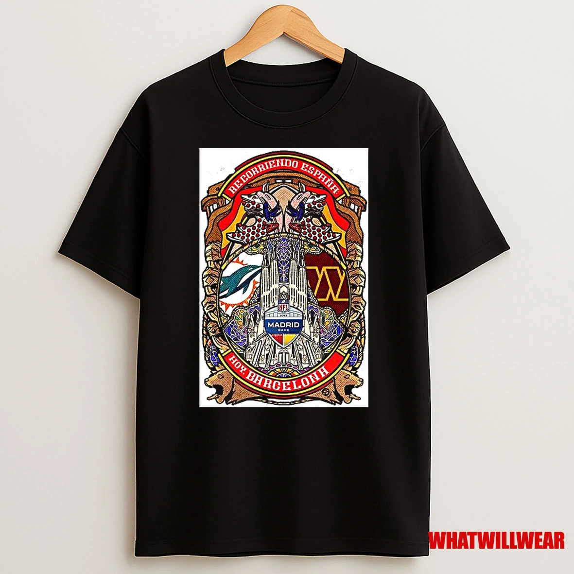 Miami Dolphins Vs Washington Commanders Nfl Madrid Game 2025 Shirts