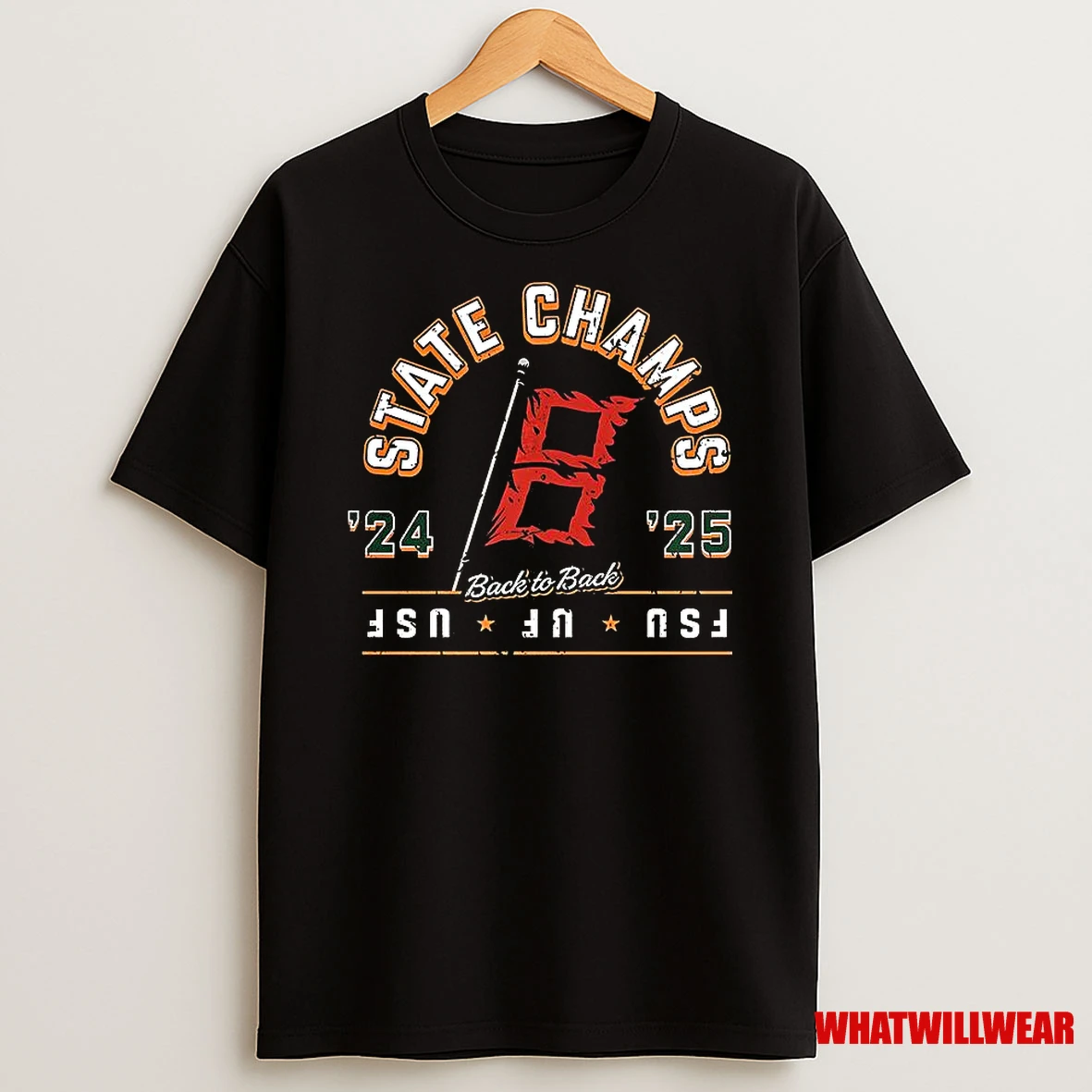 Miami Hurricanes Back To Back State Champs Shirts