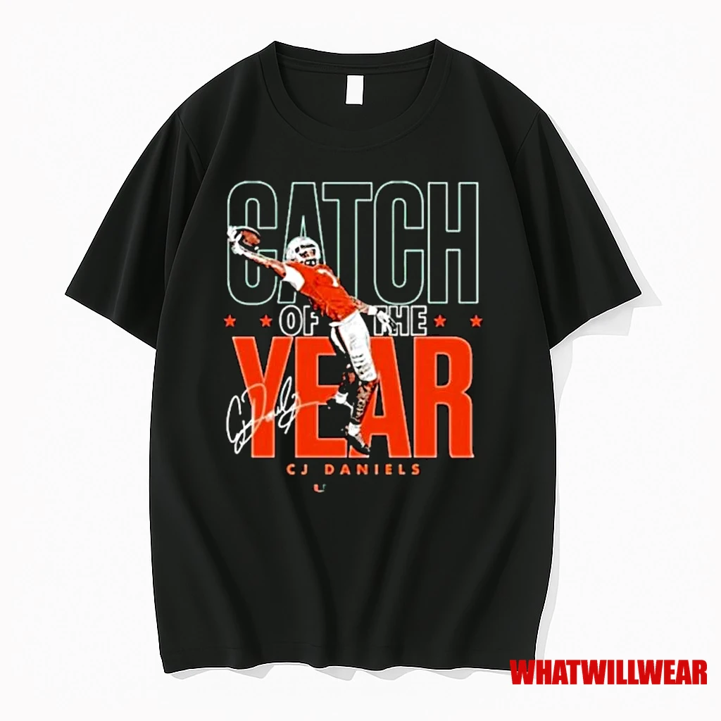 Miami Hurricanes Cj Daniels Catch Of The Year Ornaments Shirts