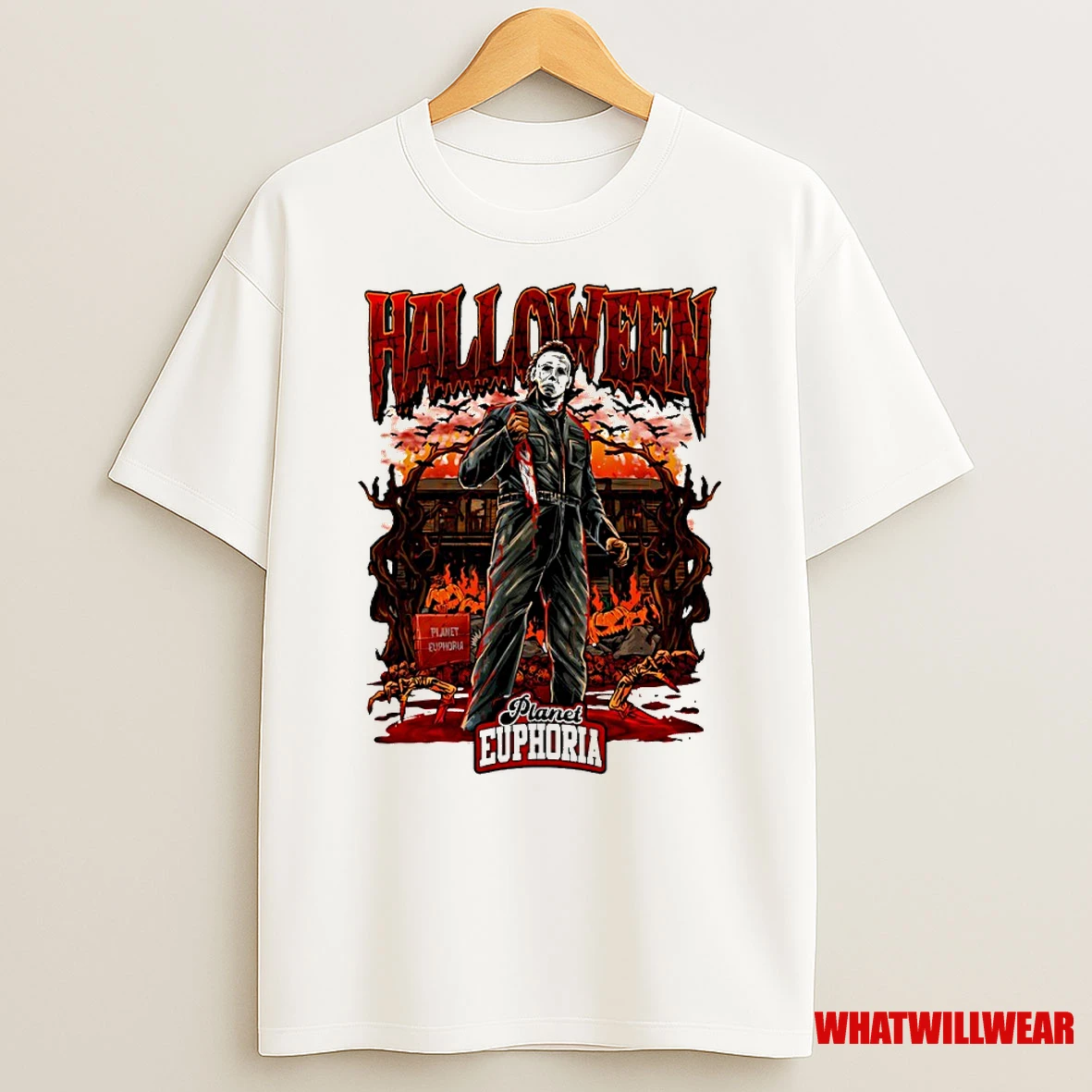 Michael Myers Trick Or Treat Halloween Comic Shirts