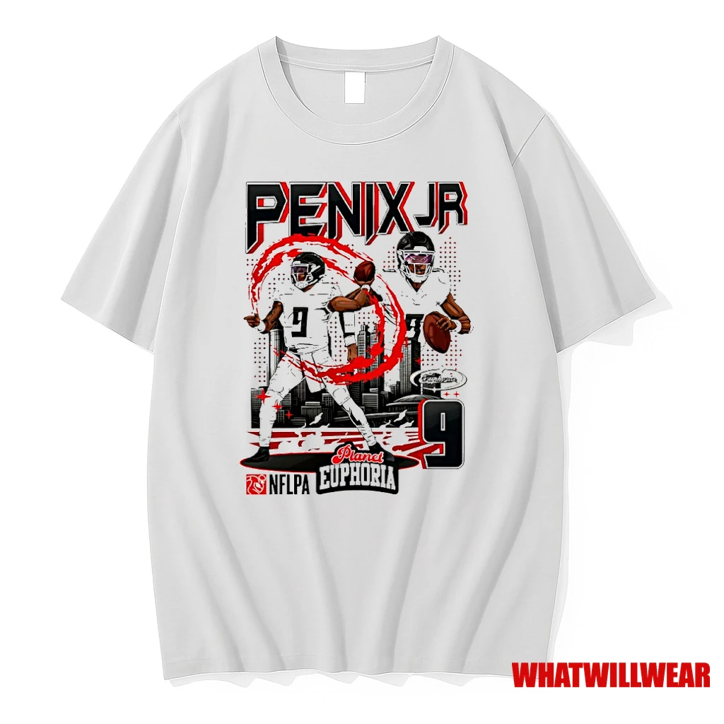 Michael Penix Jr 9 Atlanta Falcons Quarterback Comic Shirts