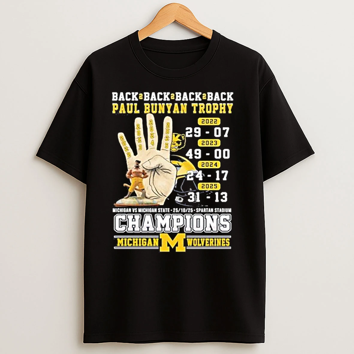 Michigan B2b2b2b Paul Champs T Shirts